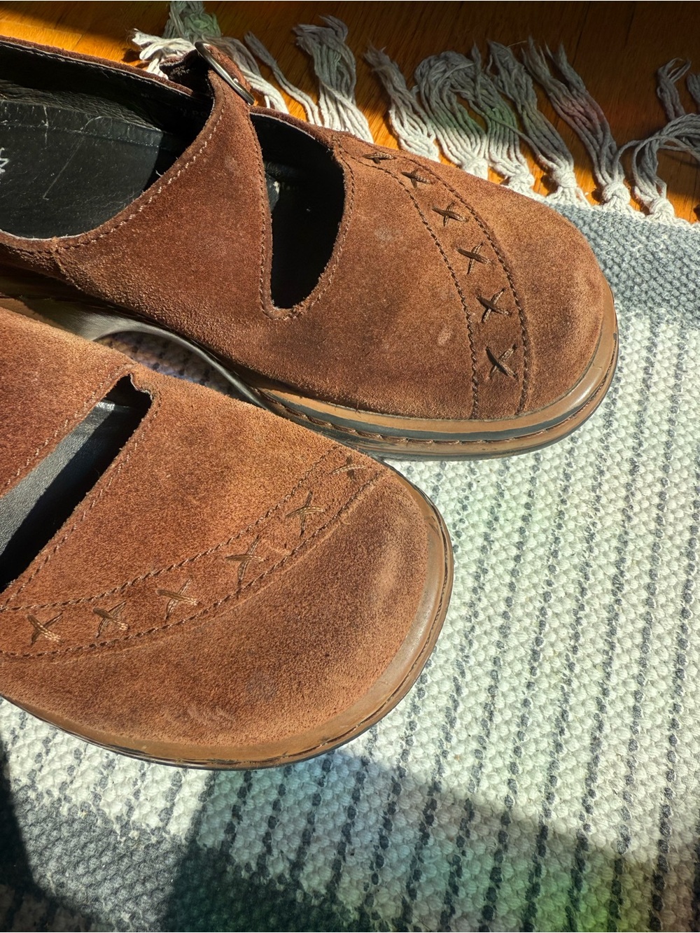Dansko Brown Suede Mary Jane Shoes - Picture 5 of 8